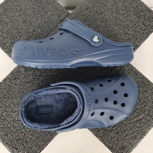 Crocs Baya Lined Clog Navy Men 5 Women 7 Shoes Blue - Picture 11 of 16